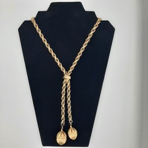 Chunky gold link necklace